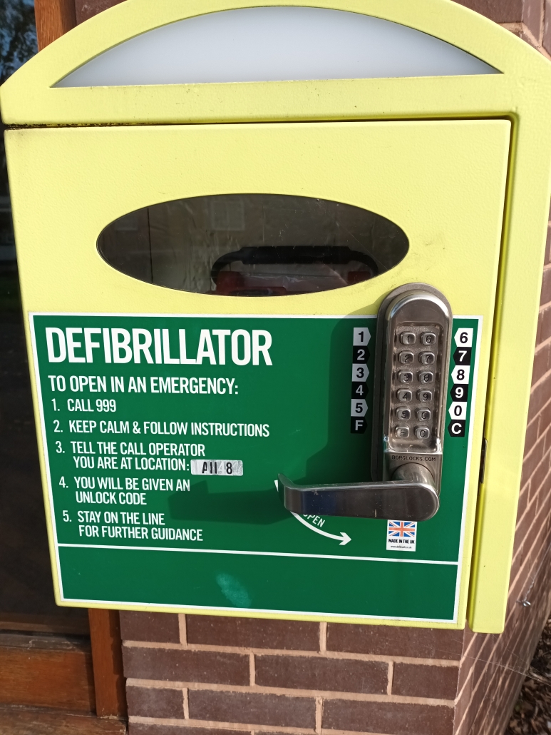 Defib outside Red House